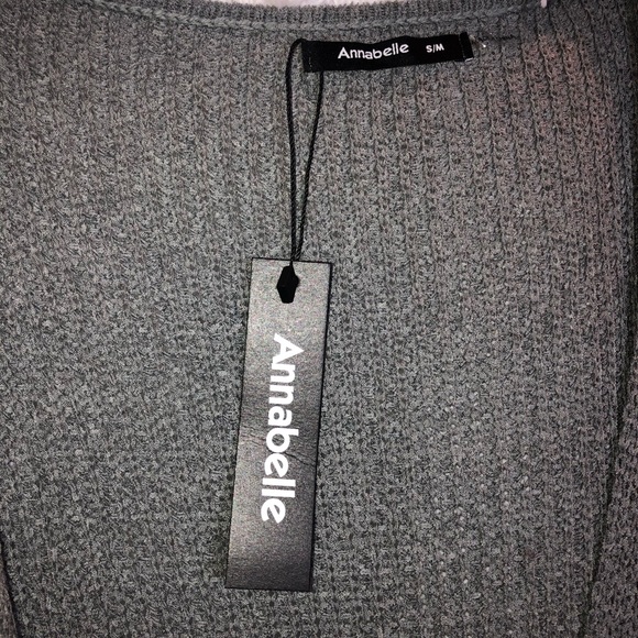 Gray Cardigan Knee Length Open Front Soft Knit Sm/Med - Picture 3 of 7